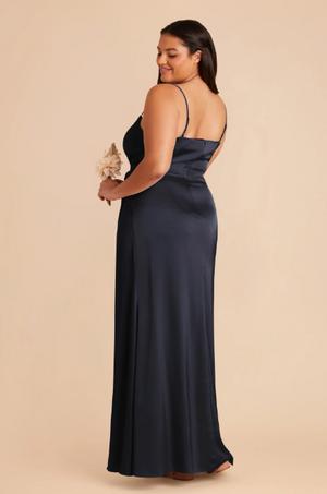 Mermaid One Shoulder Floor-Length Satin Bridesmaid Dress