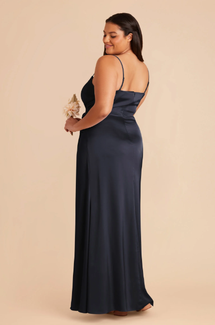 Mermaid One Shoulder Floor-Length Satin Bridesmaid Dress