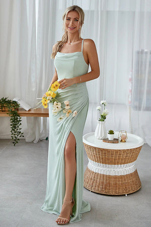 A-line Cowl Floor-Length Chiffon Bridesmaid Dress With RuffleA-line Cowl Floor-Length Chiffon Bridesmaid Dress With Ruffle