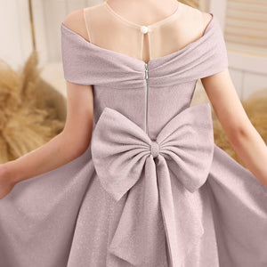 A-line Scoop Floor-Length Tulle/Sequin Flower Girl Dress