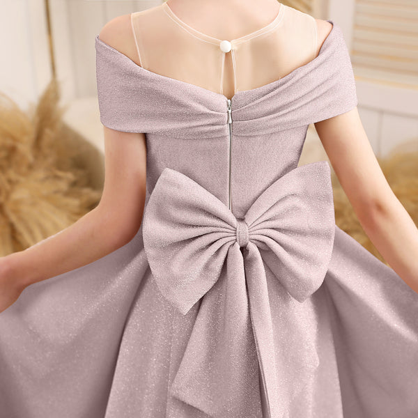 A-line Scoop Floor-Length Tulle/Sequin Flower Girl Dress