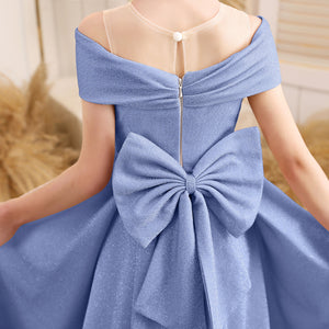 A-line Scoop Floor-Length Tulle/Sequin Flower Girl Dress
