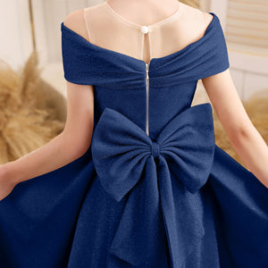 A-line Scoop Floor-Length Tulle/Sequin Flower Girl Dress