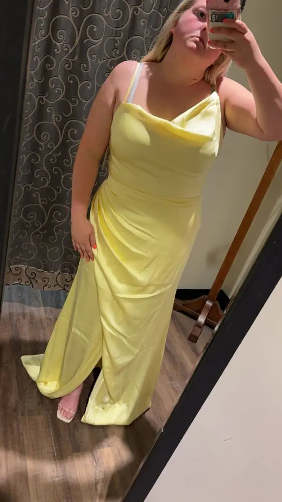 Mermaid One Shoulder Floor-Length Satin Bridesmaid Dress
