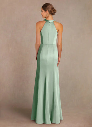 Mermaid Lace Stretch Satin Mother of bridesmaid Dress