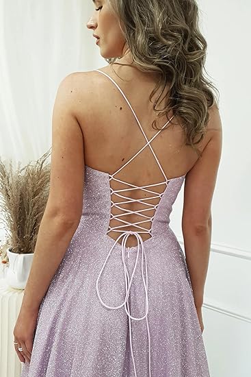 A-line Cowl Floor-Length Sequin Prom Dresses With Ruched