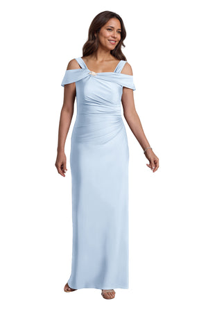 Trumpet/Mermaid Cold Shoulder Square Satin Mother of the Bride Dress
